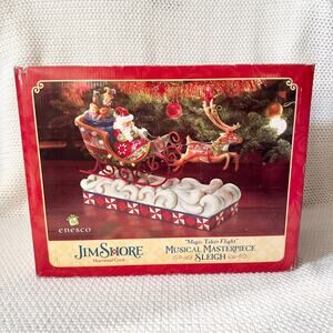 Jim Shore 4017630 Musical Masterpiece Christmas Sleigh 2010 New In Box Sealed
